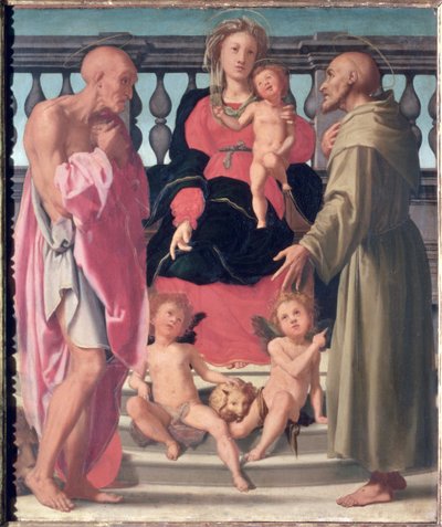 Madonna col Bambino con i SS. Girolamo e Francesco da Mirabello Cavalori